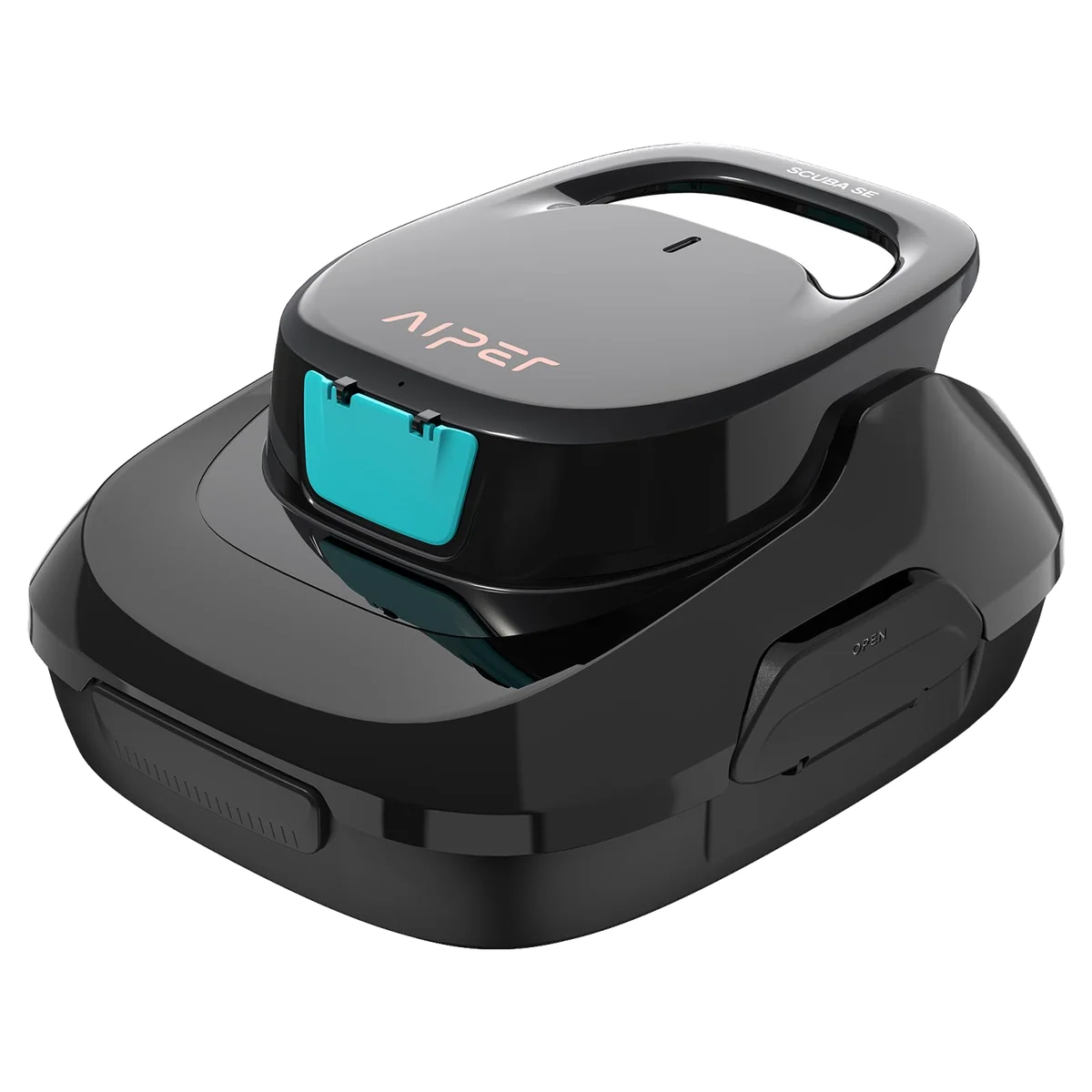 AIPER Scuba 2025 Cordless Pool Cleaner, Upgrade 95-Min Runtime, 1450GPH Strong Suction, Pool Vacuum for Above-Ground Pools up to 860 Sq.ft, Black